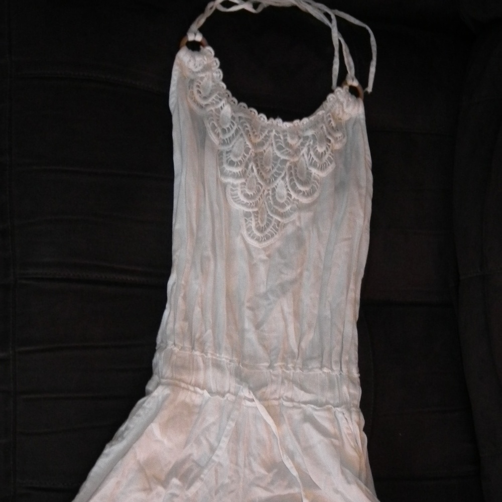 White and Lace Jumpsuit